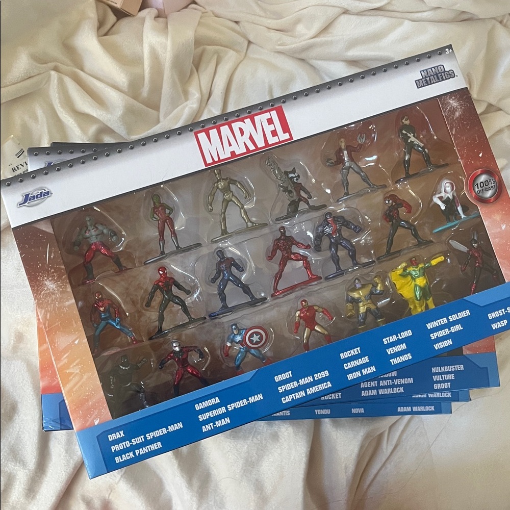 Marvel Wave 2 Die Cast Jada Toys Nano Metal Figures 20 x 1.65” NIB